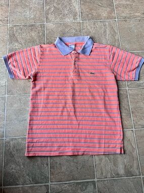Striped Lacoste Polo Shirt